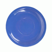 Soucoupe café mélamine bleu Ø13,8cm - par 12