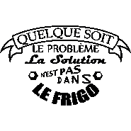 Sticker frigo La solution n'est pas dans le frigo