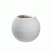 Vase En Résine Pour Plantes D'Intérieur Et D'Extérieur, Design Sphère Ronde D.40X33H Botticelli Blanc - blanc plastique 8056157808961 Vase En Résine Pour Plantes D'Intérieur Et D'Extérieur, Design Sphère Ronde D.40X33H Botticelli Blanc - blanc plastique 8056157808961