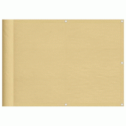 Écran de balcon sable 75x400 cm 100% polyester oxford Modèle Détente Plus - 4000022