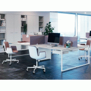Bureau bench 4 personnes bois blanc pas cher Bureau bench 4 personnes bois blanc pas cher