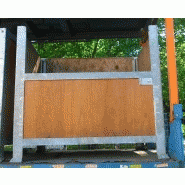 Caisse bois 120x80 cadre metal