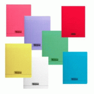 Calligraphe Lot de 10 Cahier Ligne 8000 24x32, 48p./24 feuilles 90 g/m² piquées, couv. PP assortie, Séyès - 3210330180601