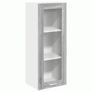 Helloshop26 - Armoire suspendue moderne rangement spacieux 40 x 31 x 100 cm en bois d'ingénierie gris sonoma 02_0053422 - gris Bois massif 3000237940