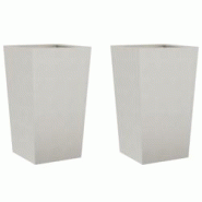 Helloshop26 - Jardinière bac lit surélevé plantes fleurs jardin terrasses lot de 2 45 x 45 x 75 cm acier inoxydable gris clair 02_0038983 - 3000217 Helloshop26 - Jardinière bac lit surélevé plantes fleurs jardin terrasses lot de 2 45 x 45 x 75 cm acier inoxydable gris clair 02_0038983 - 3000217