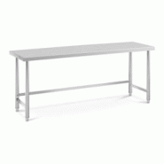 Helloshop26 - Table de travail acier inoxydable plan de travail en inox plan de travail professionnel table de travail cuisine 200 x 14_0005123 - 3000 Helloshop26 - Table de travail acier inoxydable plan de travail en inox plan de travail professionnel table de travail cuisine 200 x 14_0005123 - 3000