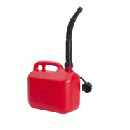 Jerrican pour carburant Bidon Essence Diesel 5 Litres Bec verseur VITO - rouge plastique 5604612135782