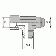 Tés - Orientable renversé mâle JIC X femelle tournant JIC - JTMFR00004 - TMFJ RV 7/16