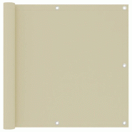 VidaXL Écran de balcon Crème 90x300 cm Tissu Oxford Modèle Climat - beige 134952