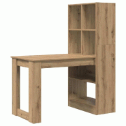 VidaXL Bureau Chêne artisanal 122 x 67 x 145 cm Bois d'ingénierie Modèle Titan Signature - 3337264