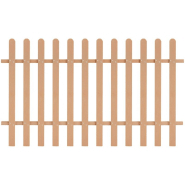 Vidaxl clôture à piquets wpc 200x120 cm 42825