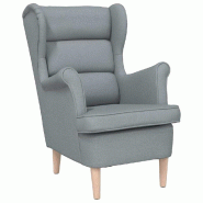 VidaXL Fauteuil gris clair 74x84x100 cm tissu Modèle Perveline - 4016895