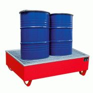 Bac de rétention acier - Capacité de rétention 225 litres