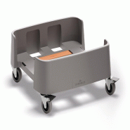 DURABLE Chariot DURABIN® 90L rPP - gris plastique 334137