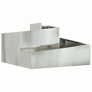 Helloshop26 - Cache-pot de jardin moderne 80 x 80 x 50 cm style industriel finition élégante en acier galvanisé argent 02_0052223 - métal 30002373