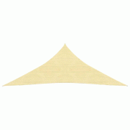 Helloshop26 - Voile d'ombrage parasol en PEHD triangulaire 3,6 x 3,6 x 3,6 m beige 02_0008593 - beige 3000458447768