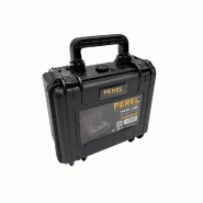 Perel Valise rigide étanche IP67 avec mousse prédécoupée et mousse à picots, fermetures sécurisées doubles, 26×25×12 cm - HC235H105S