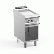 Plaque a snack professionnel gaz sur soubassment libre, 1 plaque ra... - PFTBG74AR