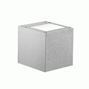 ROSSINI ILLUMINAZIONE Applique Led Argentée 9W Double Émission Carrée Ip65 3000K Gris - Éclairage Extérieur Design En Aluminium - gris 8015421510047