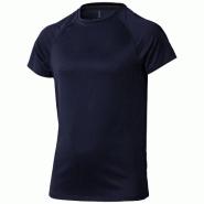 T-shirt Cool Fit manches courtes pour enfant Niagara - polyester respirant 145 g/m² - détails réfléchissants T-shirt Cool Fit manches courtes pour enfant Niagara - polyester respirant 145 g/m² - détails réfléchissants