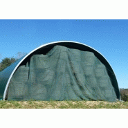 Tunnel de stockage / ouvert / structure en acier / couverture en pvc / avec fondation_1