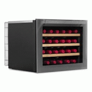 VINOBOX - Cave à vin encastrable 24 bouteilles - Noir et argenté - Acier - V24D VINOBOX - Cave à vin encastrable 24 bouteilles - Noir et argenté - Acier - V24D