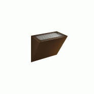 Applique Murale Led Mini Comet 40X90Mm Corten, Interrupteur 10/20W, 2700K/3200K/4000K, Dimmable Triac, Ip65, Beneito & Faure. Design Haute Qualité. -