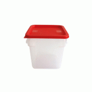 Bac alimentaire 8L 22,5x22,5x23cm polypropylène blanc