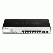 D-Link DGS-1210-08P Géré L2 Gigabit Ethernet (10/100/1000) Connexion Ethernet, supportant l'alimenta