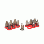 DE BUYER - coffret charcutier : 12 douilles tritan et support - polycarbonate 10-415009 DE BUYER - coffret charcutier : 12 douilles tritan et support - polycarbonate 10-415009