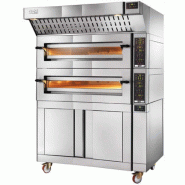 Four à pizza électrique - cuisson feu de bois - capacité 2 x 9 pizzas - Promoshop Four à pizza électrique - cuisson feu de bois - capacité 2 x 9 pizzas - Promoshop
