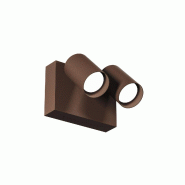 Gea Luce Applique Orientable Ges2075, Led 18W, Finition Marron, Cct 3000K/4000K/6500K, Ip65, Applique Murale - Gealuce - GES2075
