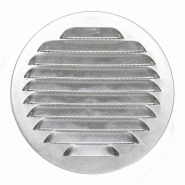 Grille d'aération aluminium naturel diam.15 cm