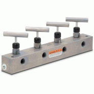 AM41, Premounted Hydraulic Manifold, 1 inlet, 4 outlet ports