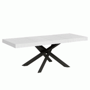 Itamoby Table Extensible 90X180/284 Cm Volantis Premium Frêne Blanc Structure Anthracite - blanc 8050598201312