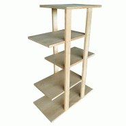 Mcc-9000006##grcl - meuble presentoir pin 4 etages madera - prolinea