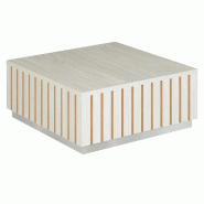 Podium pour mannequins Vertigo T03 MDF naturel et noyer clair 60x60x25cm