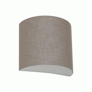 ROSSINI ILLUMINAZIONE Applique Vivien Avec Abat-Jour En Tissu Gris Tourterelle - Raccordement E27 Ip20 75W - Applique Élégante - Groupe Rossini - 80