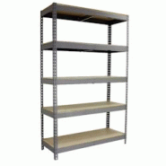 SimonRack Étagère Industrielle, 2000x1500x750 mm, 5 Niveaux, 600 kg , Métal, Étagère Charge Lourde, Gris - Simonforte - gris métal 8425437092367 SimonRack Étagère Industrielle, 2000x1500x750 mm, 5 Niveaux, 600 kg , Métal, Étagère Charge Lourde, Gris - Simonforte - gris métal 8425437092367