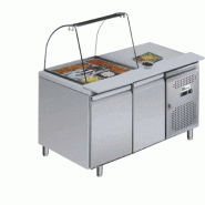 Table refrigérée 314 L 2 portes + Saladette ouverte Série star GN 1/1 AFI