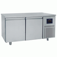 Table réfrigérée pâtisserie 2 portes plan inox 600x400 température ... - PBNZ0002/FNPI