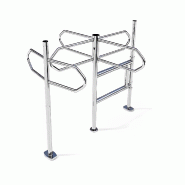 Tourniquet de magasin - rotation des bras 360° - finition chromée - capot en ABS chromé