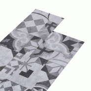 Vidaxl planche de plancher pvc autoadhésif 5,21 m² 2 mm motif de gris 330188
