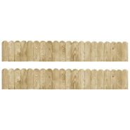 Vidaxl rouleaux de bordure 2 pcs 120 cm bois de pin imprégné 3053642