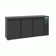 Arrière bar réfrigérée noir 3 portes l1940mm 7489.5275 COMBISTEEL