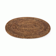 Bazar Bizar Set de table ovale en rotin 40x30 cm naturel marron - Lot de 6 - multicolore Matériau naturel BAGE003NBr-MTR6