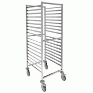 Chariot avec 18 guides pour les conteneurs gn 1/1 - 460x630x1700 mm - 91060620 Eurast - gris inox 91060620 Chariot avec 18 guides pour les conteneurs gn 1/1 - 460x630x1700 mm - 91060620 Eurast - gris inox 91060620