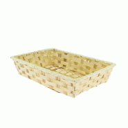 Corbeille bambou rectangle Sarlat 33x23 -