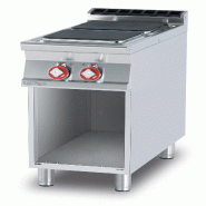 Cuisinière électrique 2 plaques carrées. Structure en acier inoxydable. Dimensions 40x90 h 90 cm. Modèle PCQ-94ET - 1974