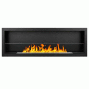 Divina Fire Cheminée Murale Bioéthanol Furore 150, 150 X 45 Cm - noir 8055829980394